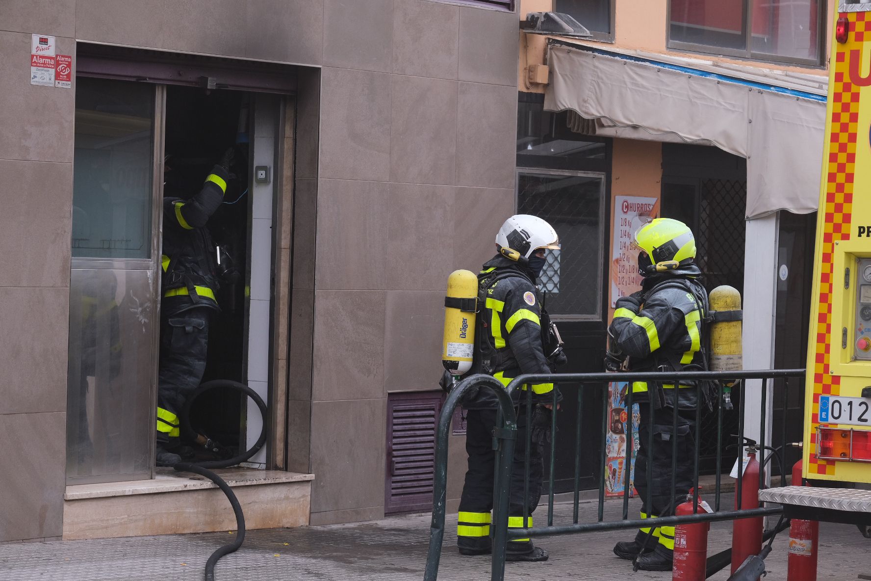 Incendio en la cocina de un bar en Segunda Aguada en Cádiz