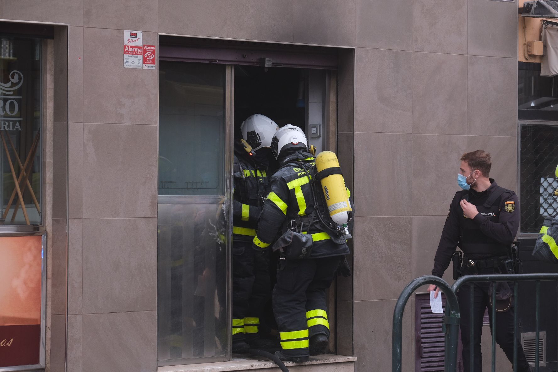 Incendio en la cocina de un bar en Segunda Aguada en Cádiz