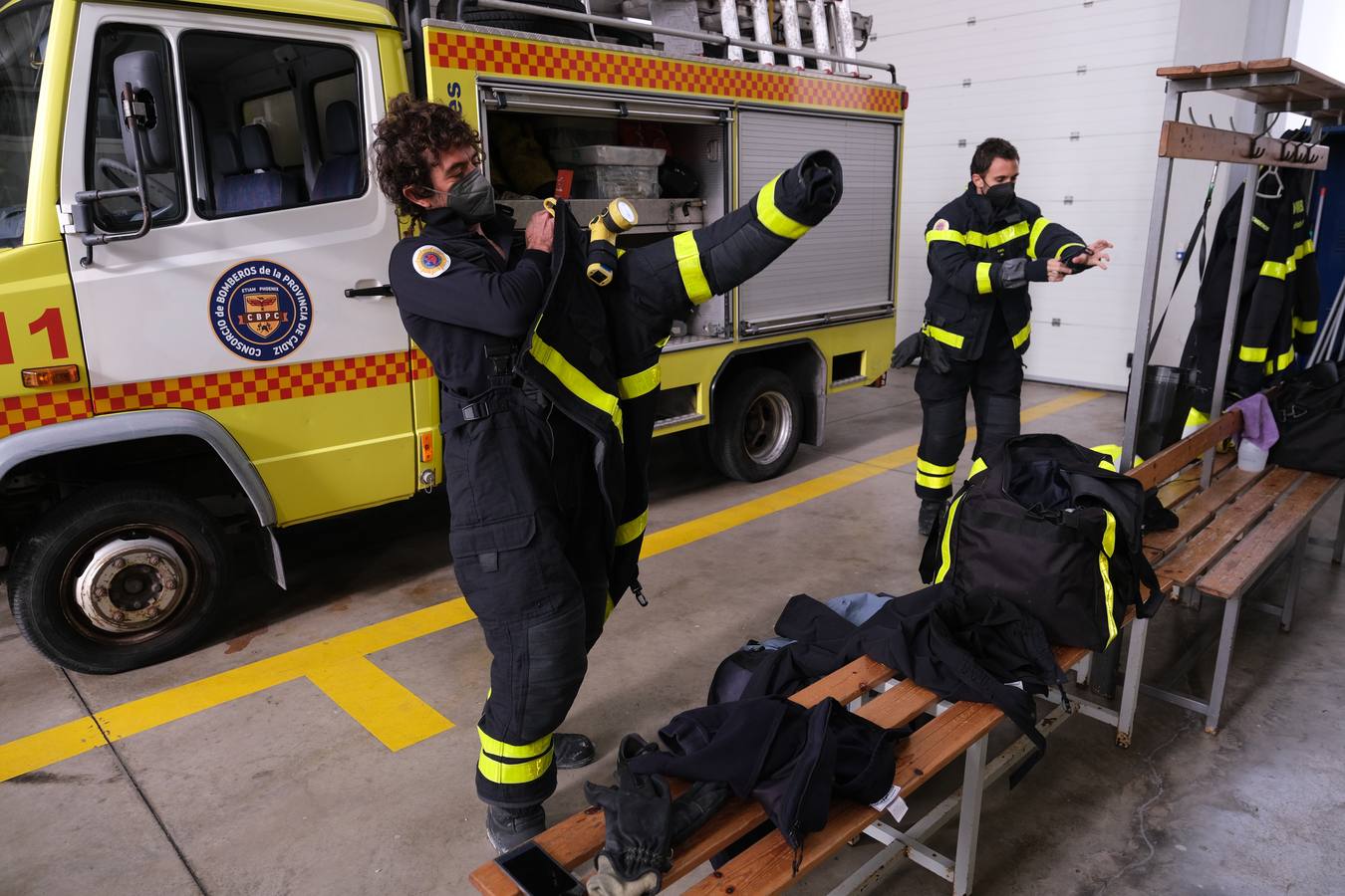 FOTOS: Bomberos del Consorcio Provincial en el parque de Cádiz