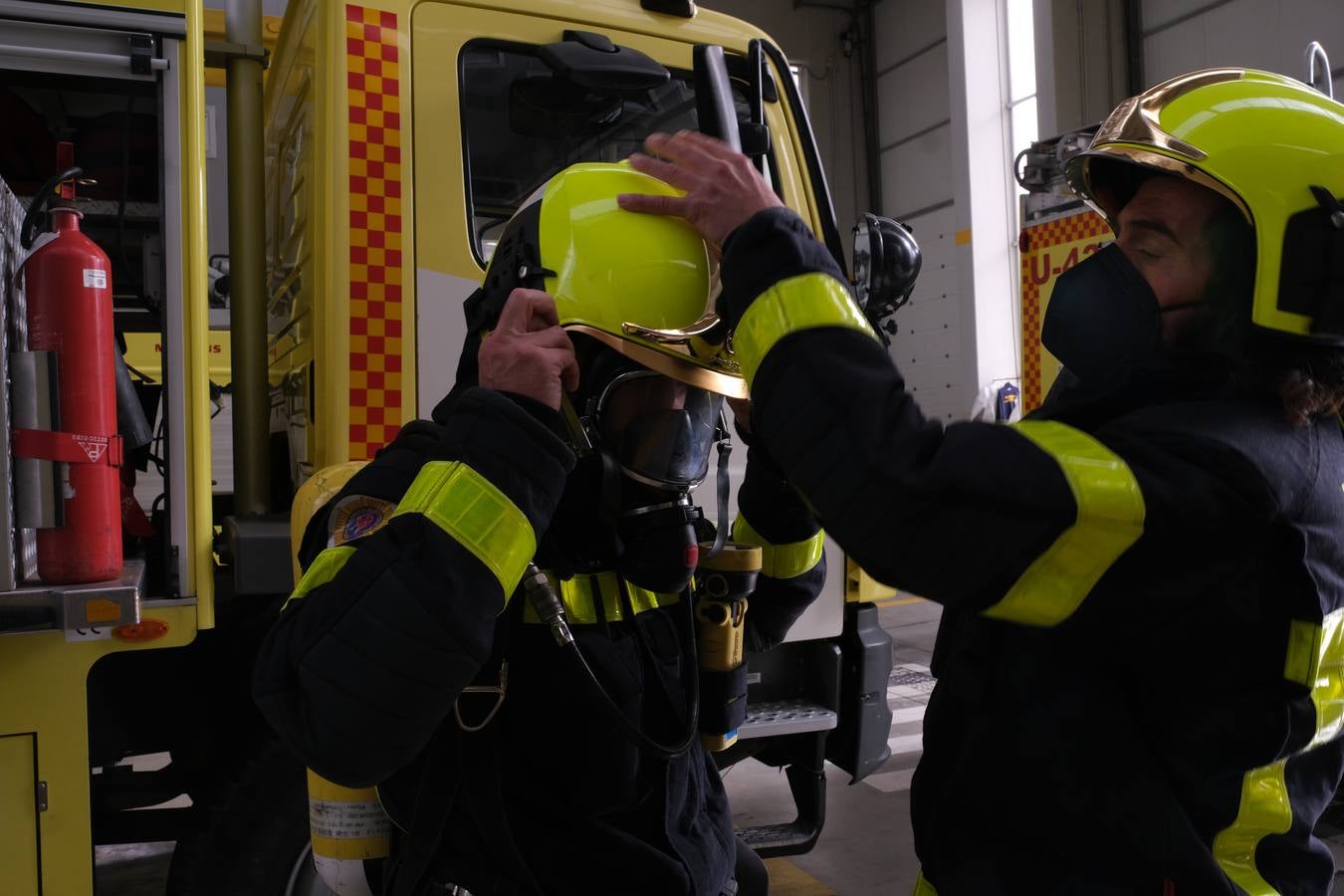 FOTOS: Bomberos del Consorcio Provincial en el parque de Cádiz