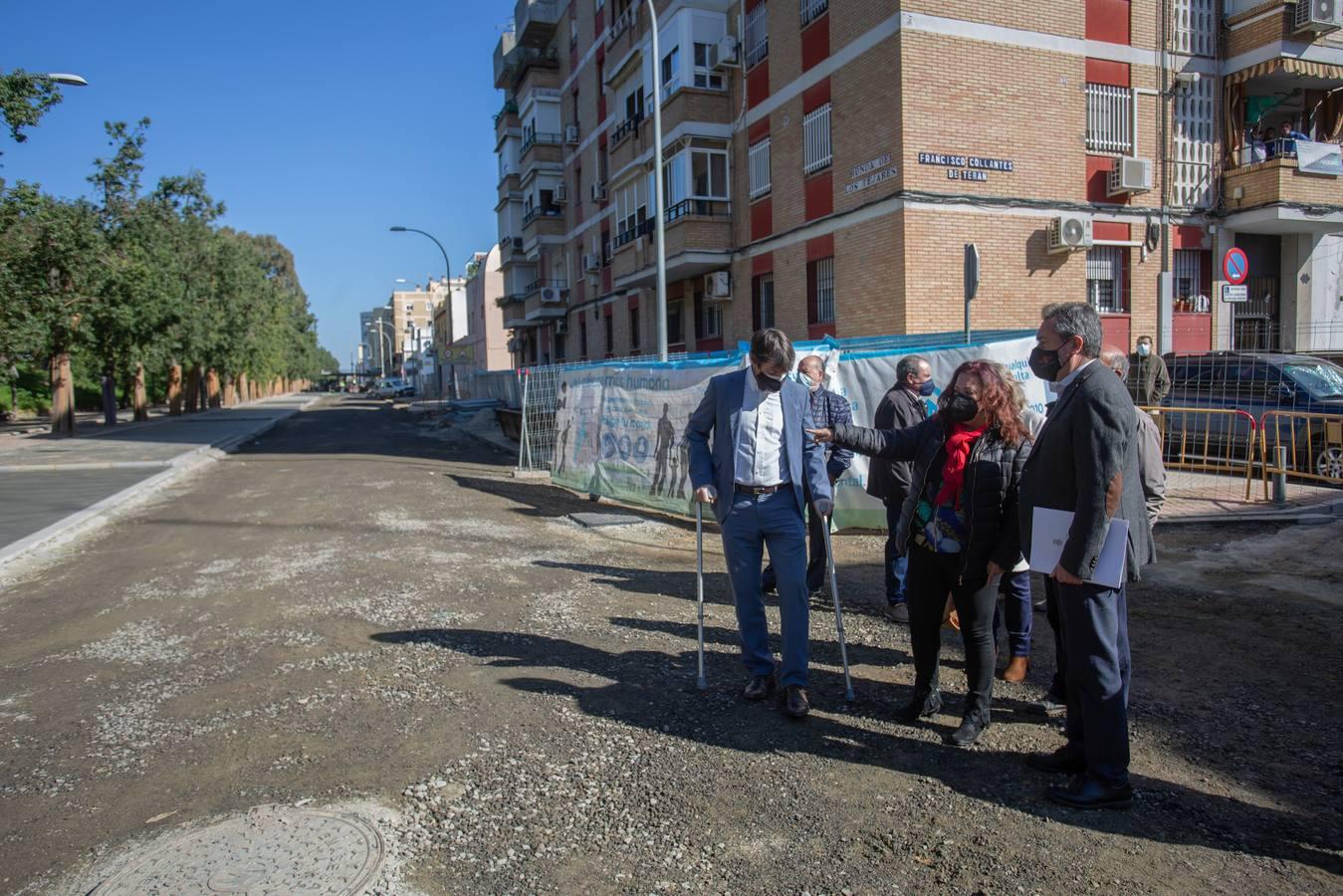 El alcalde visita las obras de Ronda de los Tejares