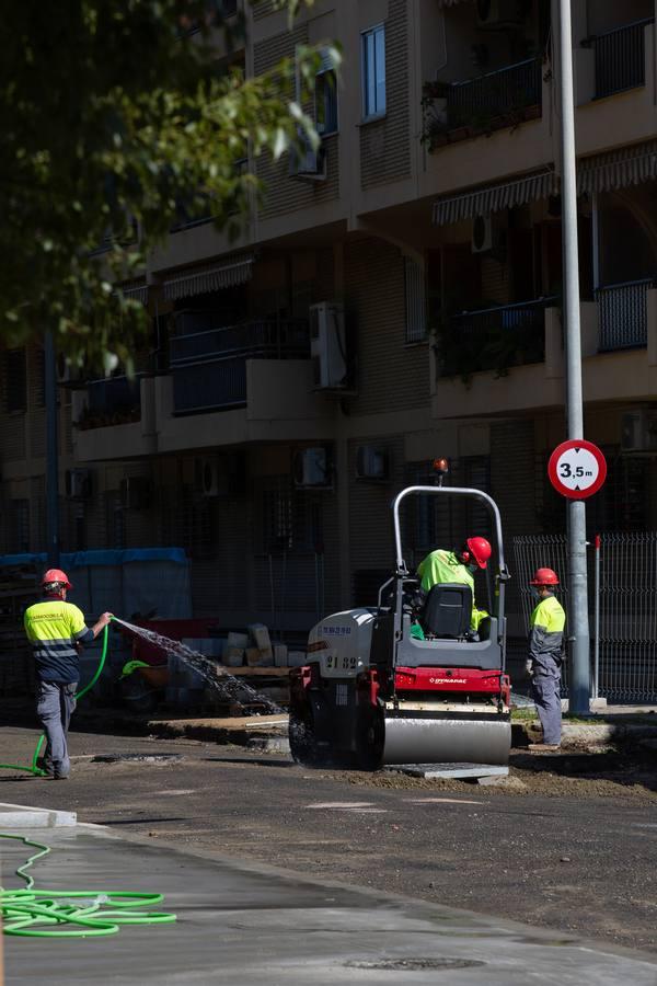 El alcalde visita las obras de Ronda de los Tejares