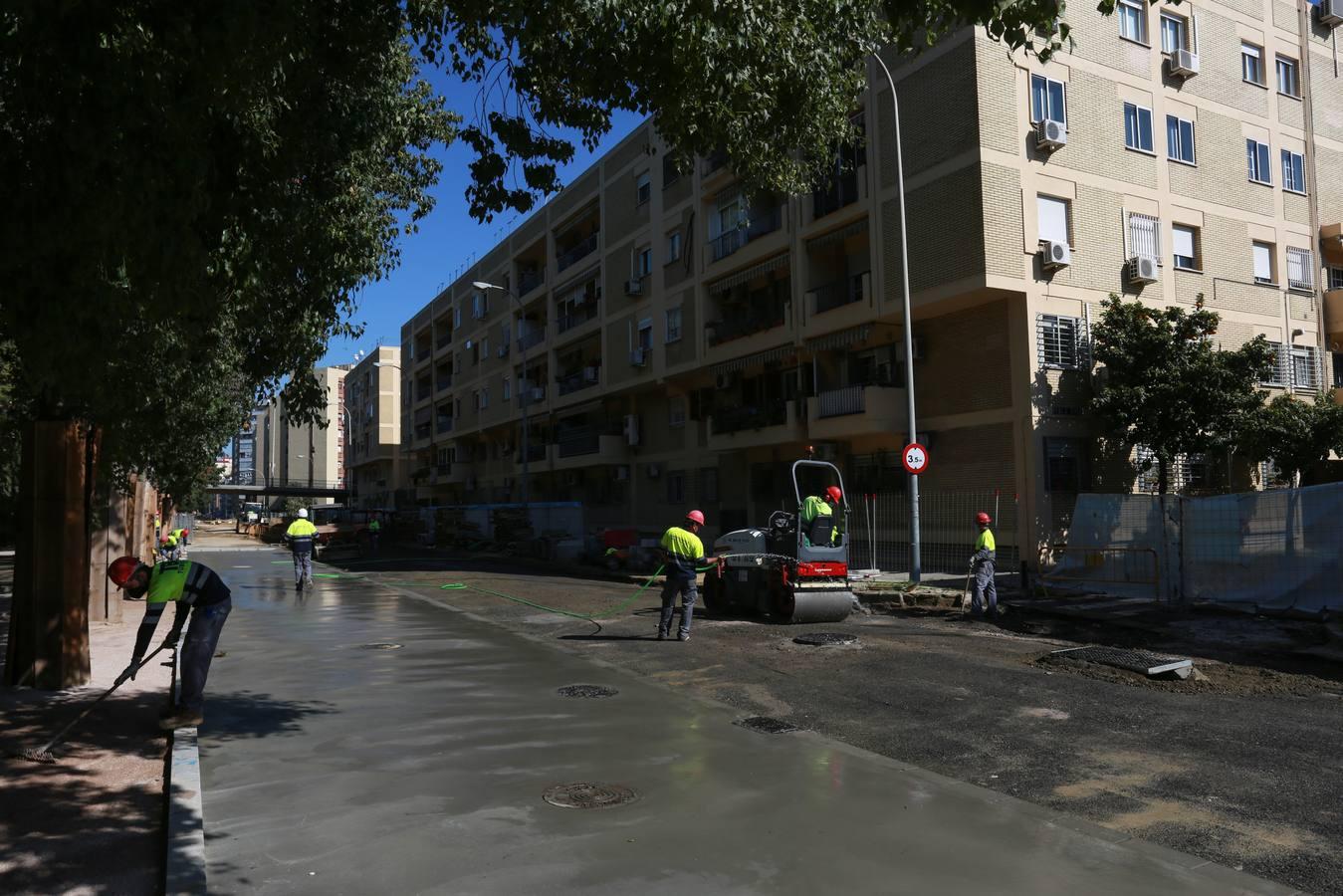 El alcalde visita las obras de Ronda de los Tejares