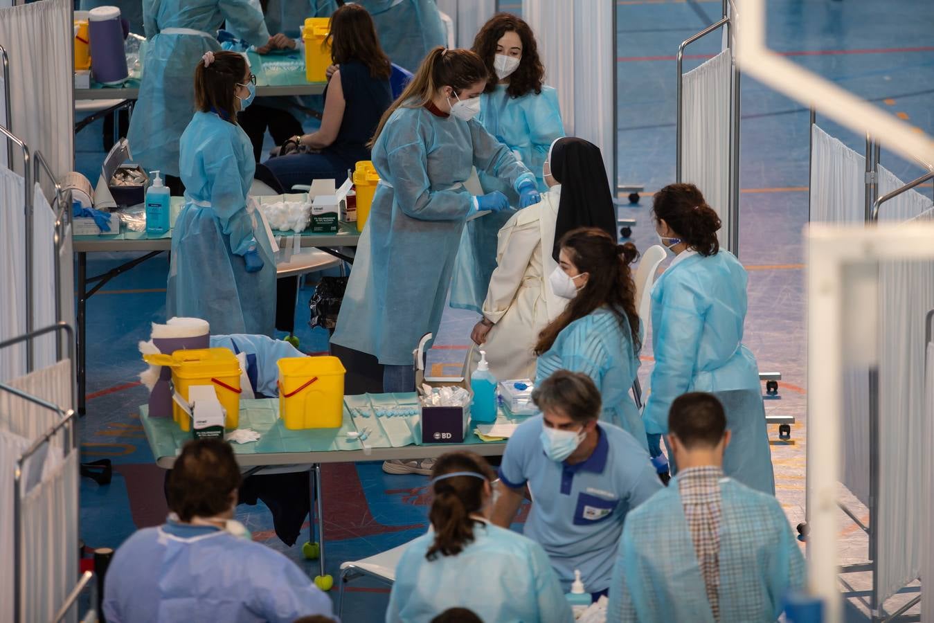 Vacunación del profesorado de Sevilla contra el Covid