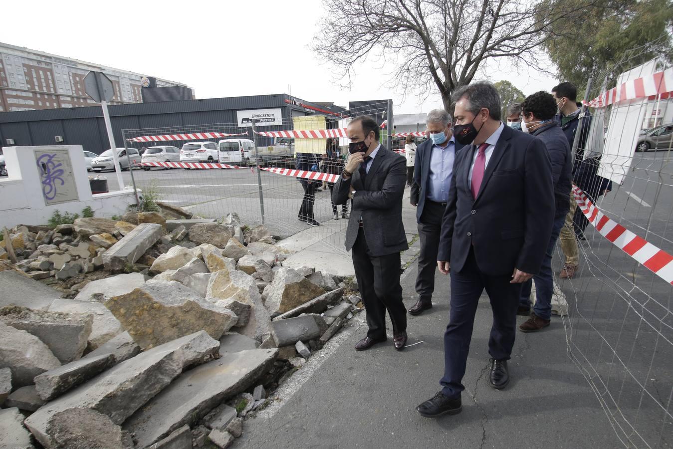 En imágenes, obras de mejora en la calle Aviación del Polígono Calonge