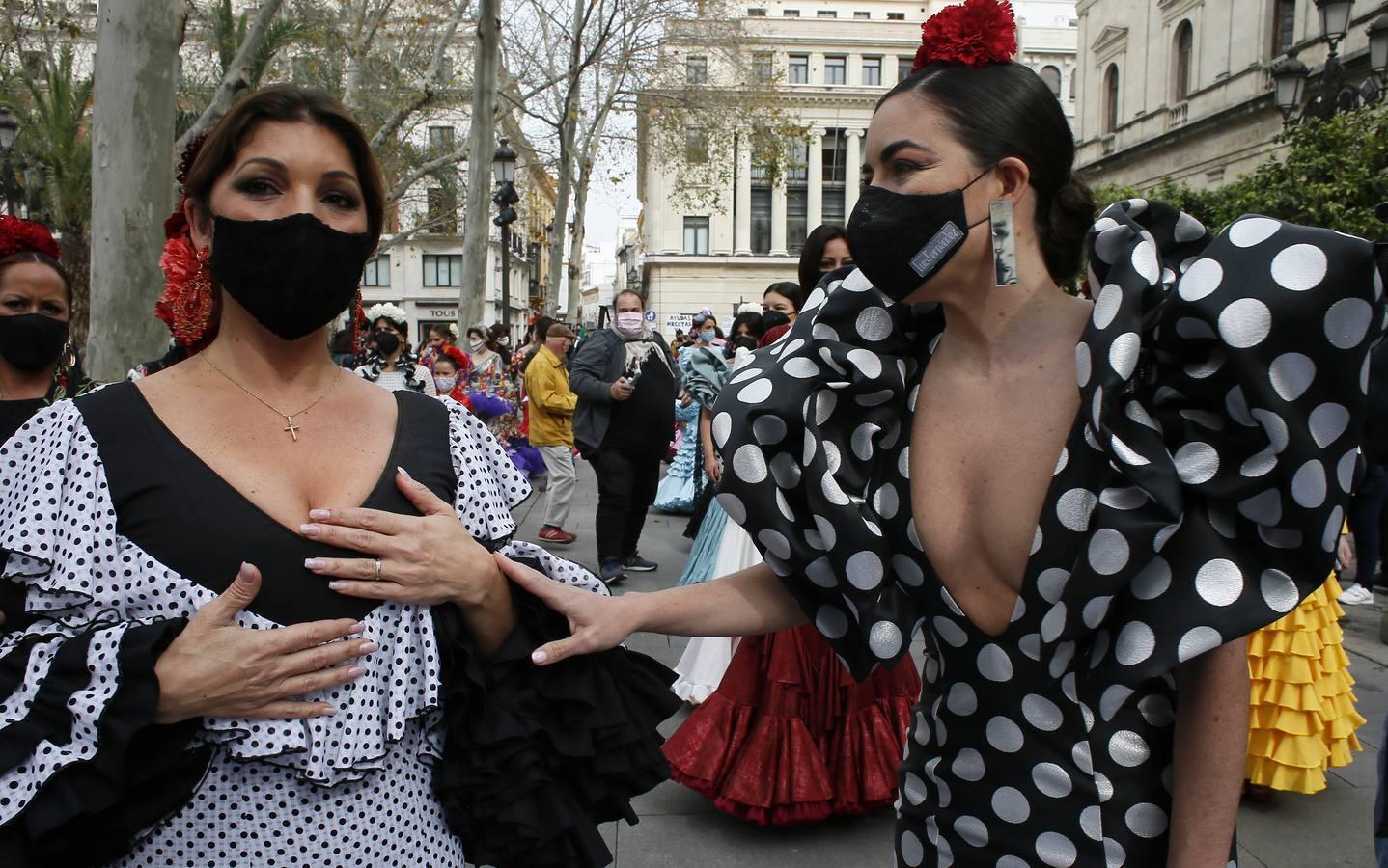 En imágenes, la moda flamenca solicita ayudas para sobrevivir a la pandemia