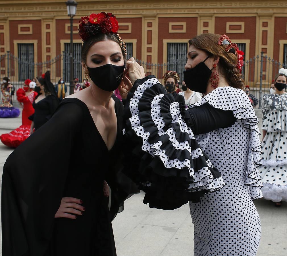 En imágenes, la moda flamenca solicita ayudas para sobrevivir a la pandemia