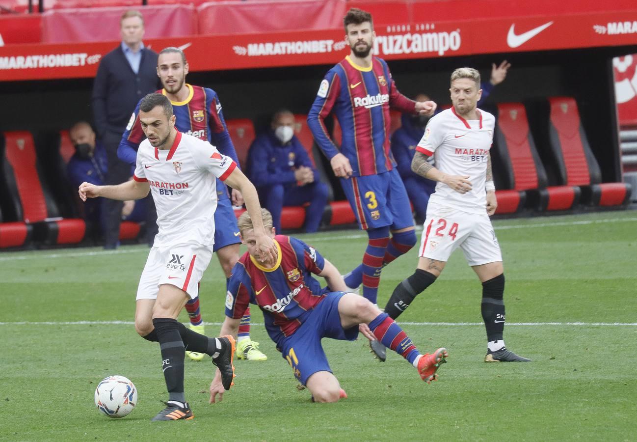 Las mejores imágenes del partido entre el Sevilla F.C. y el Barcelona