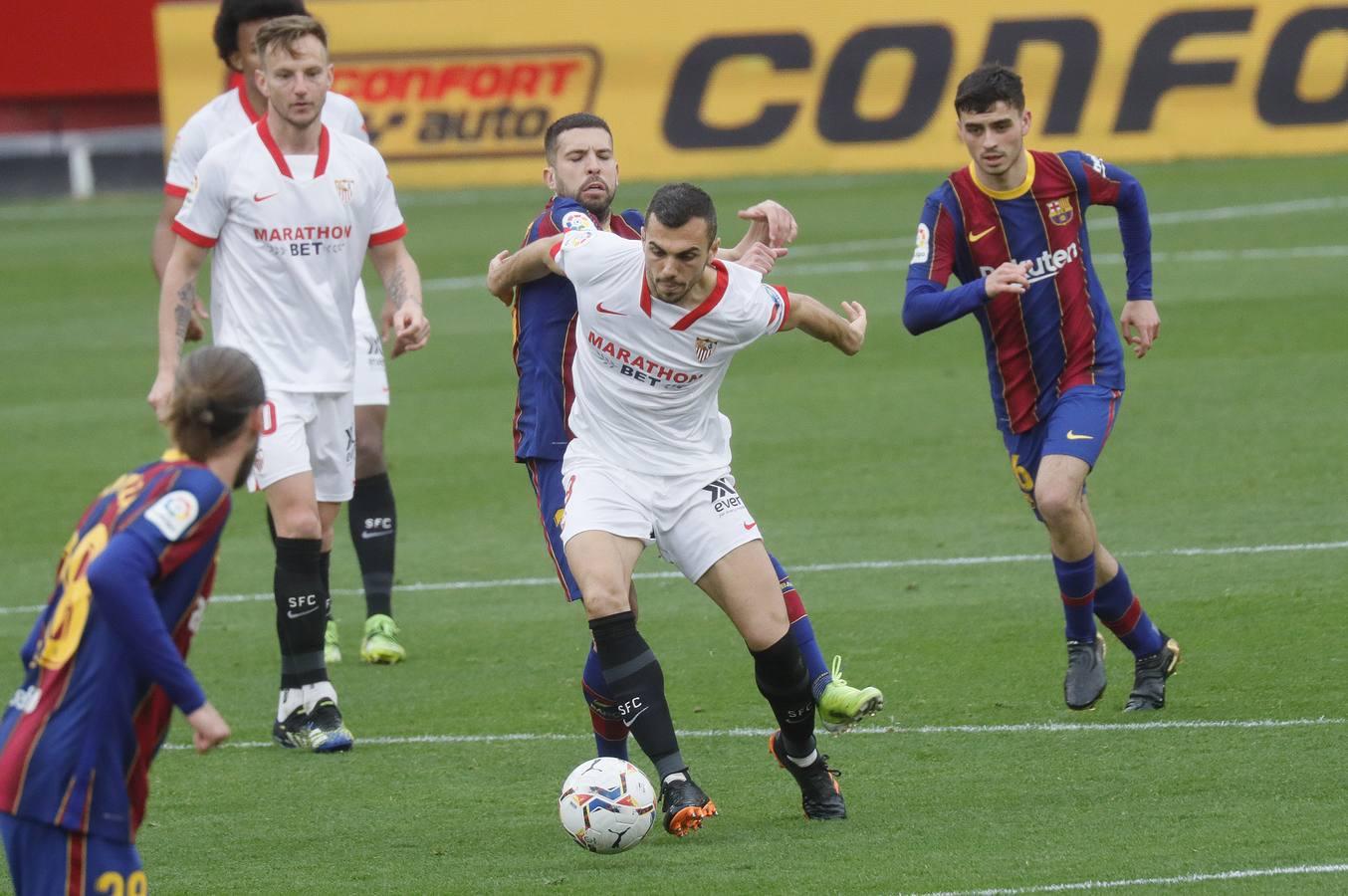 Las mejores imágenes del partido entre el Sevilla F.C. y el Barcelona