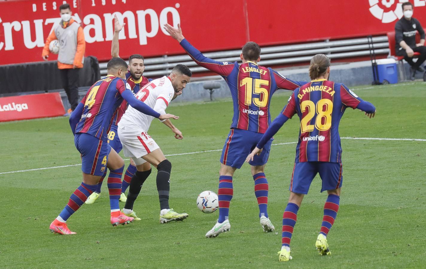 Las mejores imágenes del partido entre el Sevilla F.C. y el Barcelona