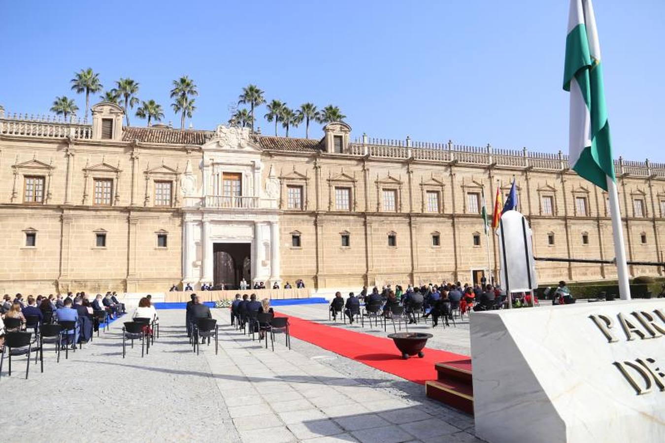 El acto institucional de celebración del 28-F en el Parlamento de Andalucía, en imágenes