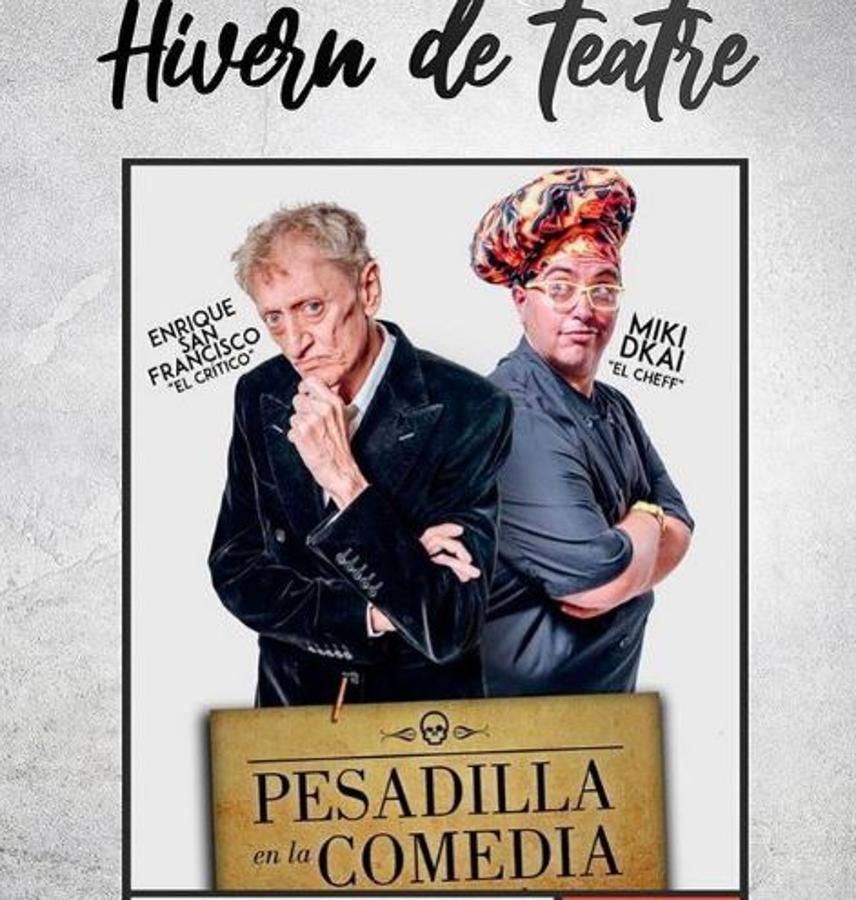 Cartel de una de sus obras de teatro más famosas. 