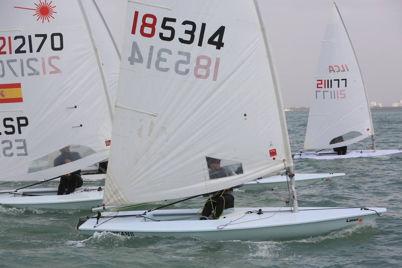 FOTOS: La Semana Olímpica Andaluza de vela, en la Bahía de Cádiz