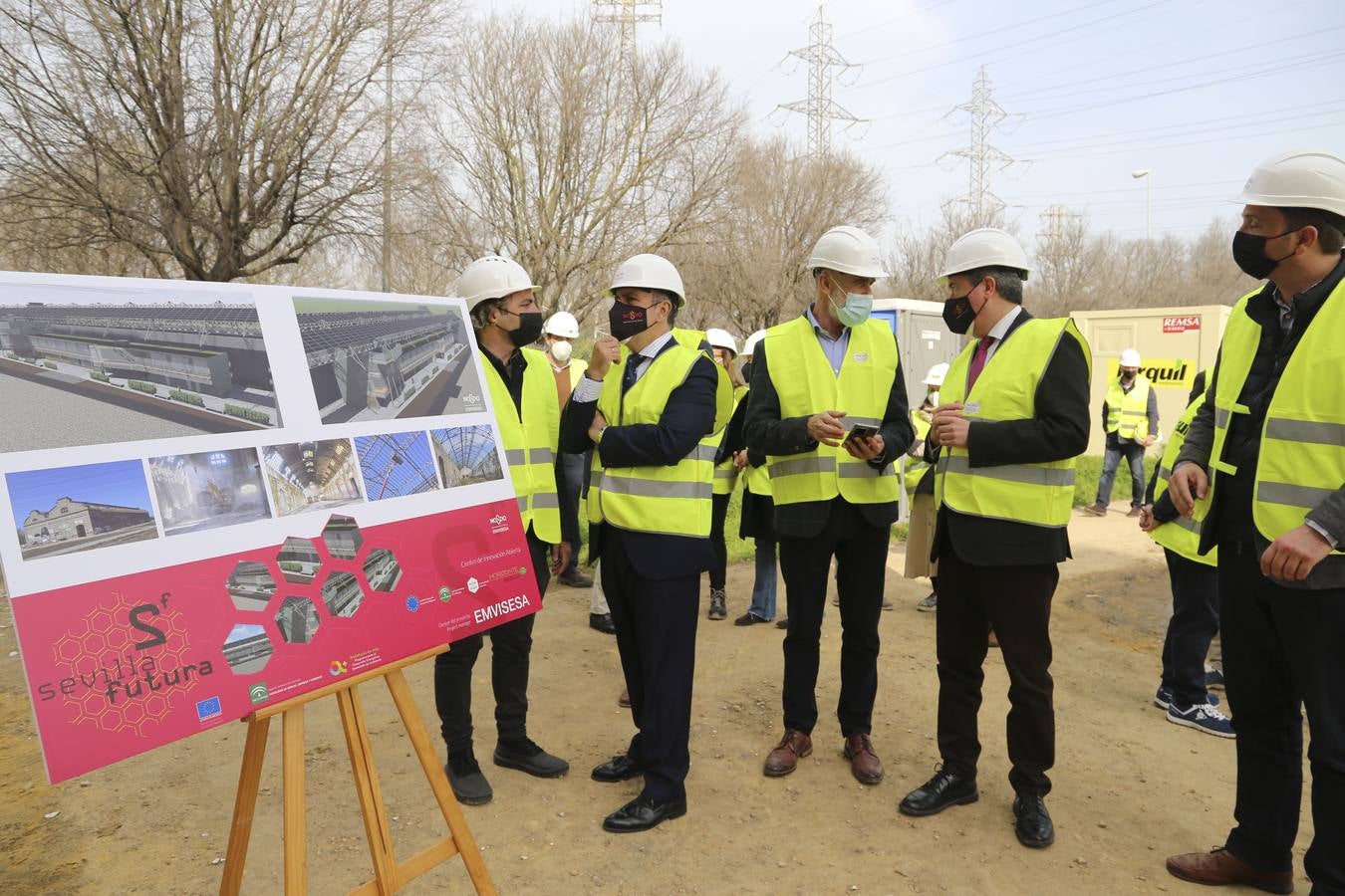 En imágenes, las obras del vivero de empresas de las Naves de Renfe de Sevilla