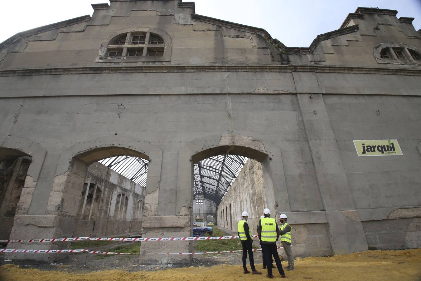 En imágenes, las obras del vivero de empresas de las Naves de Renfe de Sevilla