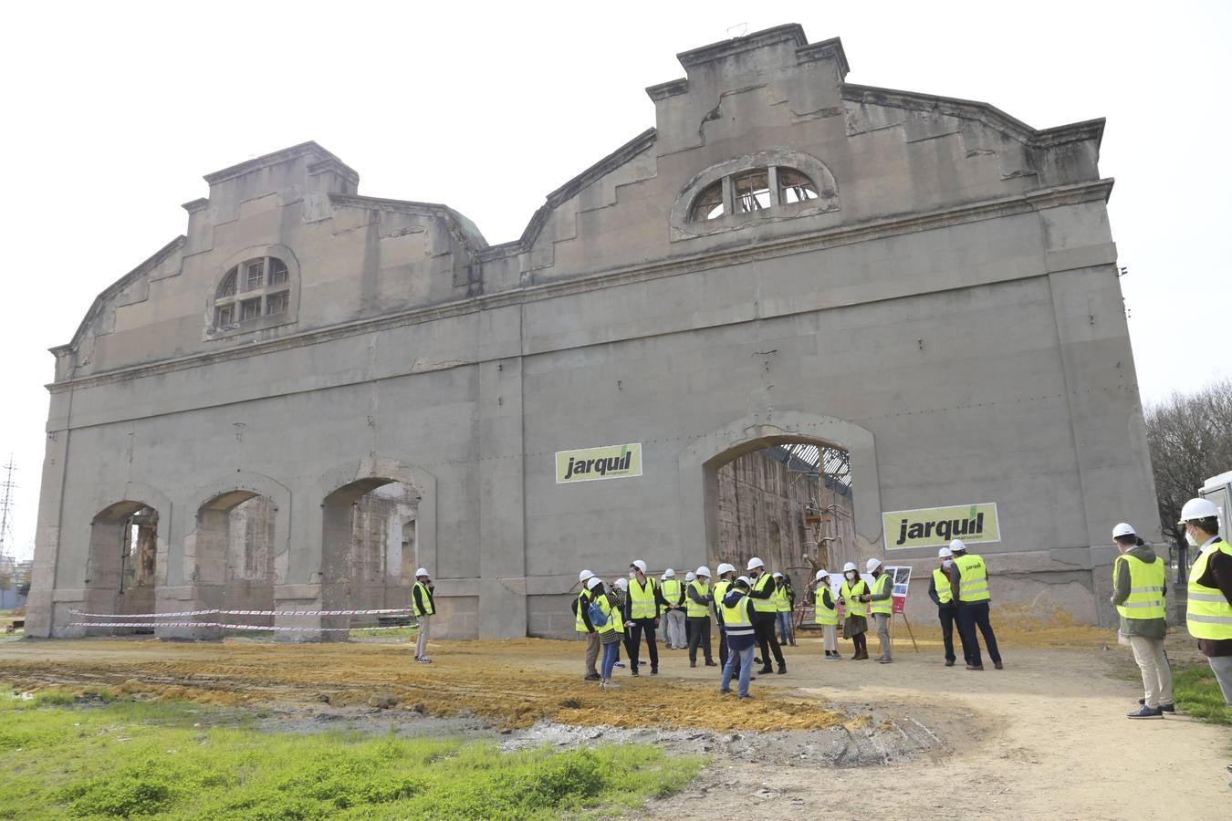 En imágenes, las obras del vivero de empresas de las Naves de Renfe de Sevilla