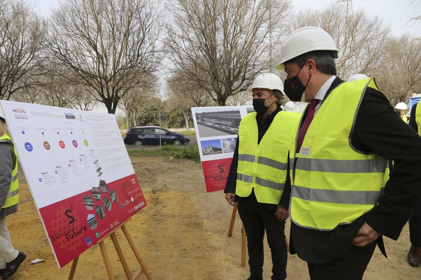 En imágenes, las obras del vivero de empresas de las Naves de Renfe de Sevilla