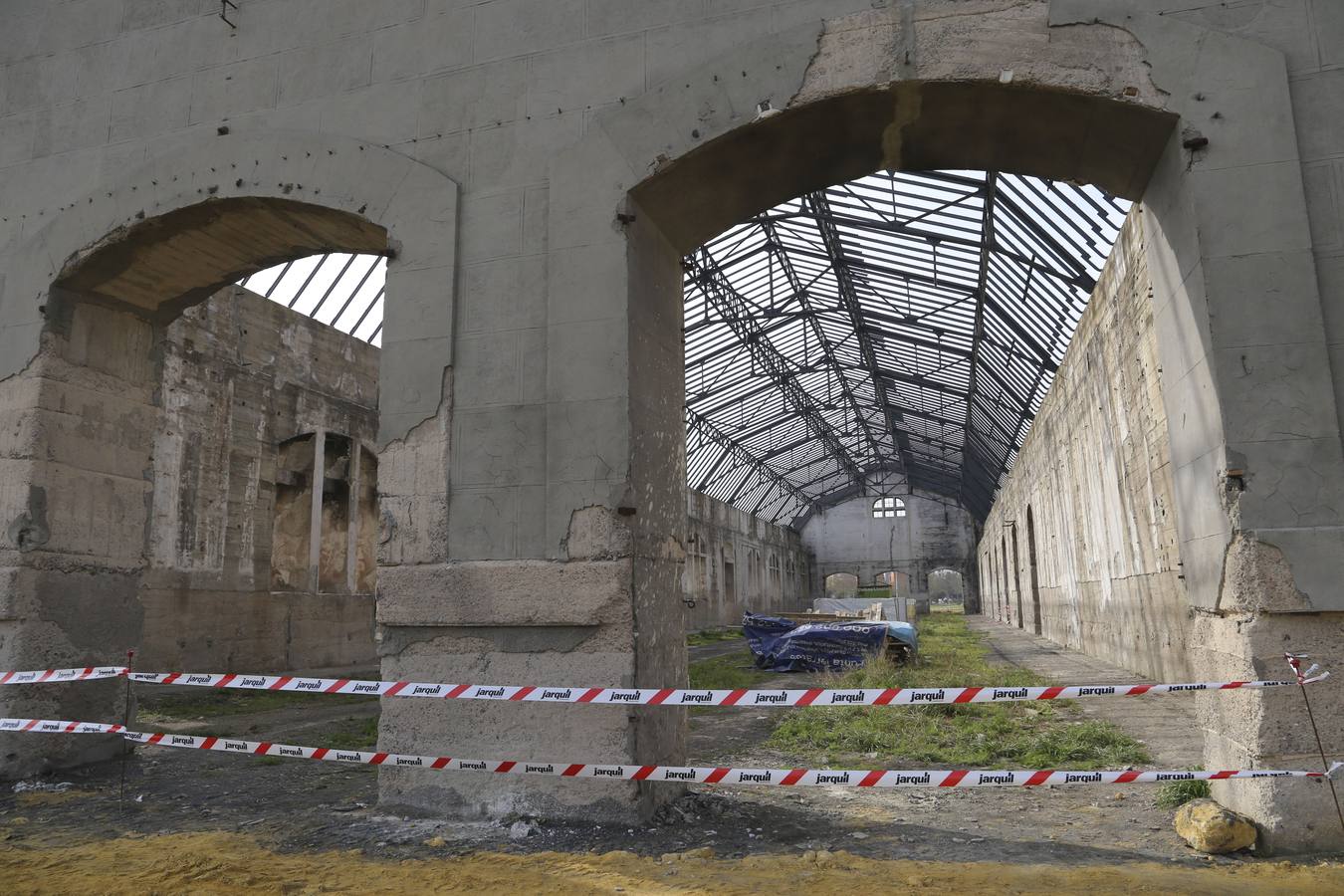 En imágenes, las obras del vivero de empresas de las Naves de Renfe de Sevilla