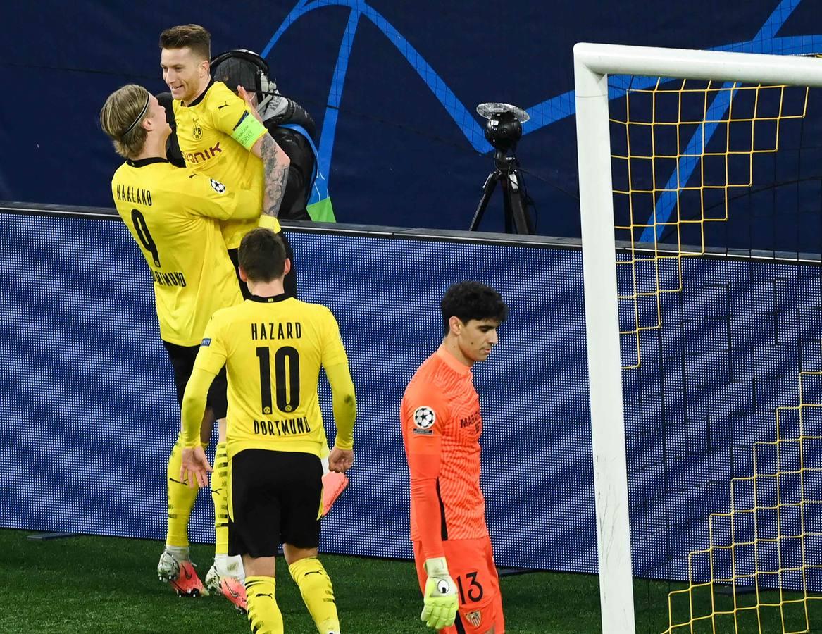 Las mejores imágenes del partido entre el Borussia Dortmund y Sevilla F.C.