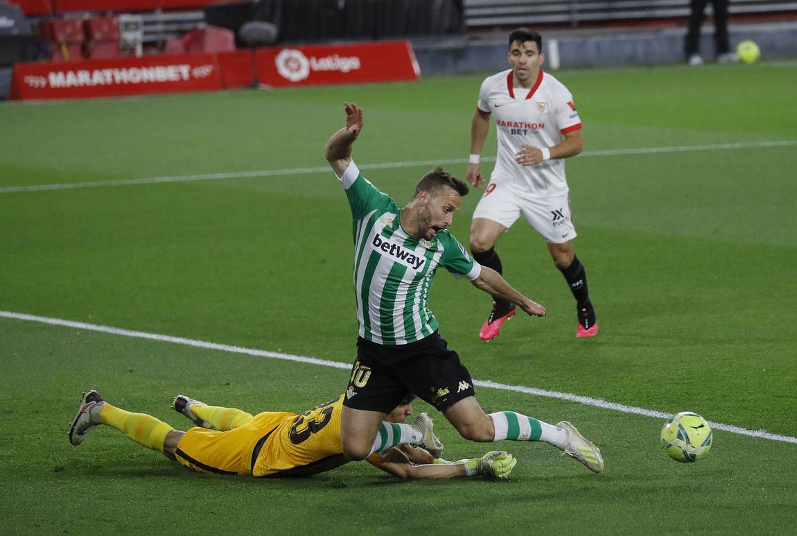 Partido de LaLiga entre el Sevilla y el Betis en el Sánchez-Pizjuán