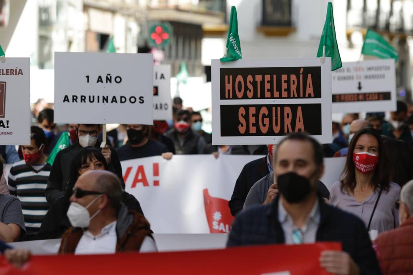 Fotogalería: Los hosteleros se movilizan por el acceso a ayudas directas