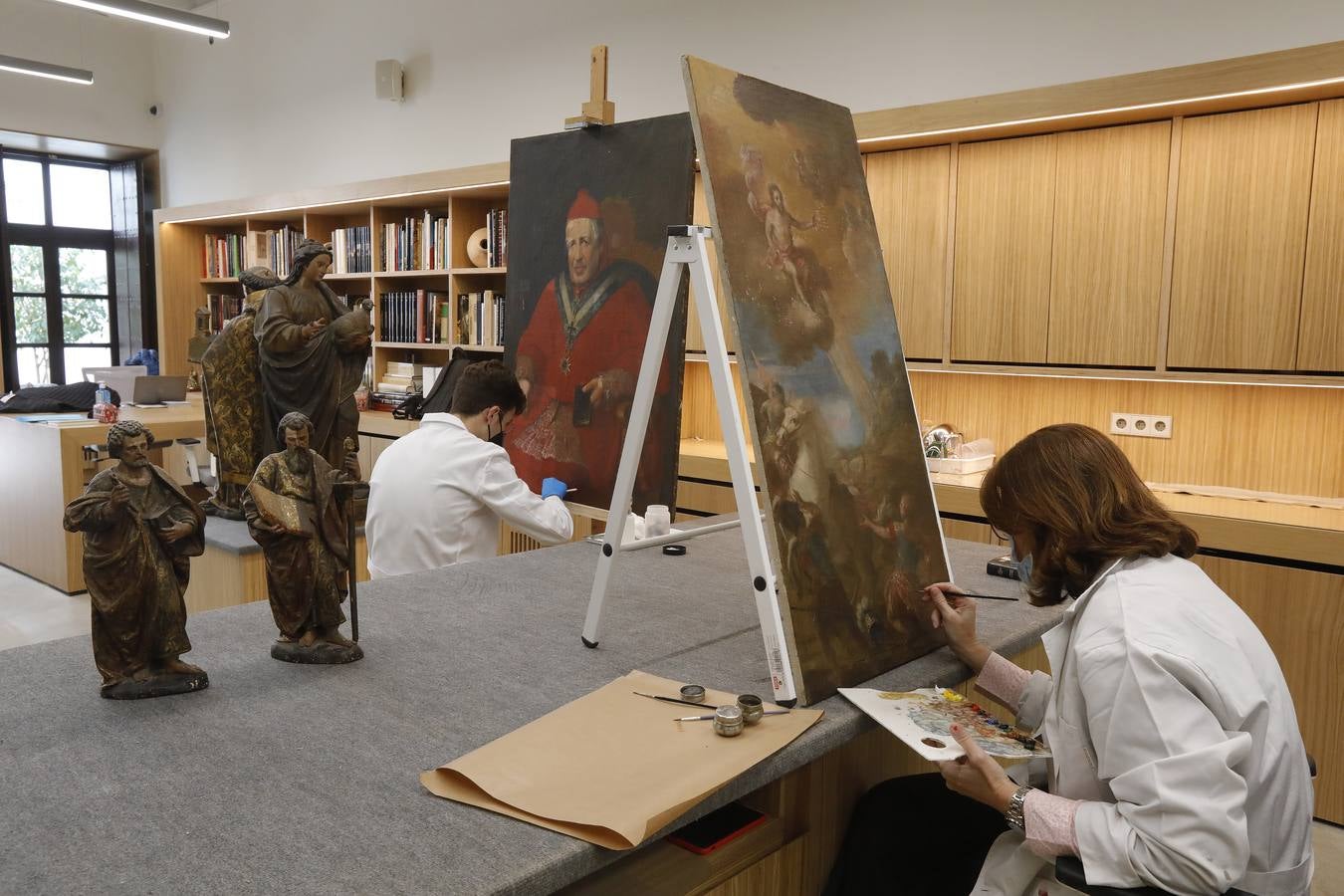 Fotogalería: Restauración de las esculturas y retablos de Santa Clara (I)