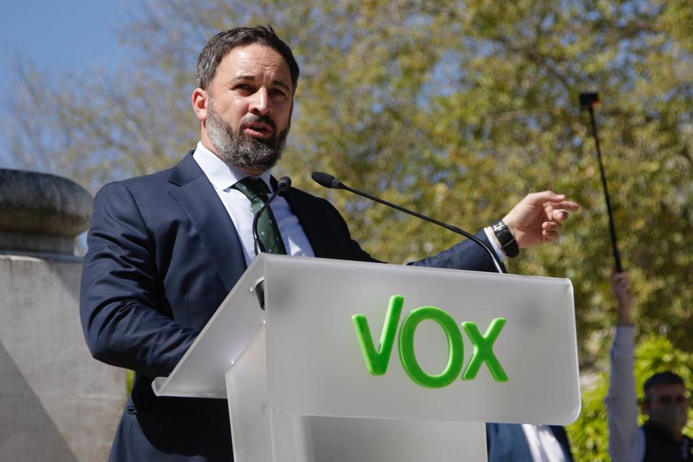 Acto de Vox en la Plaza Nueva de Sevilla