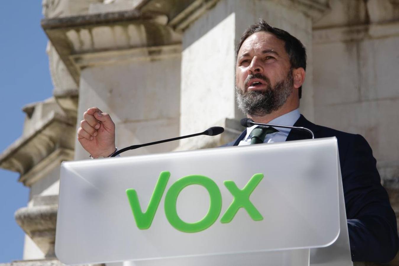 Acto de Vox en la Plaza Nueva de Sevilla