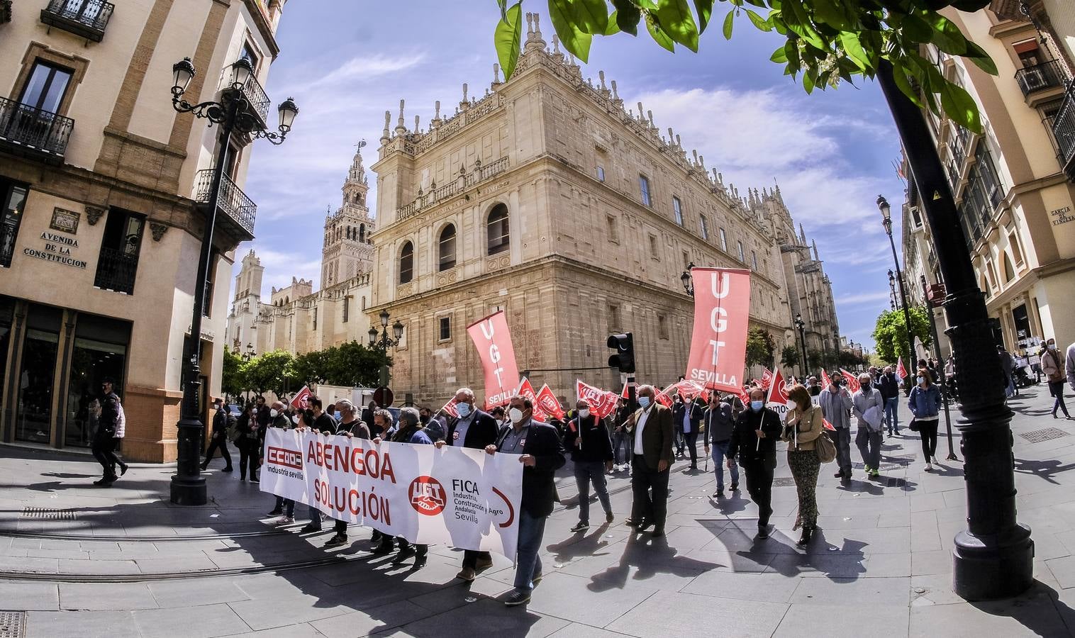 Fotogalería: Los trabajadores de Abengoa se movilizan por su empleo