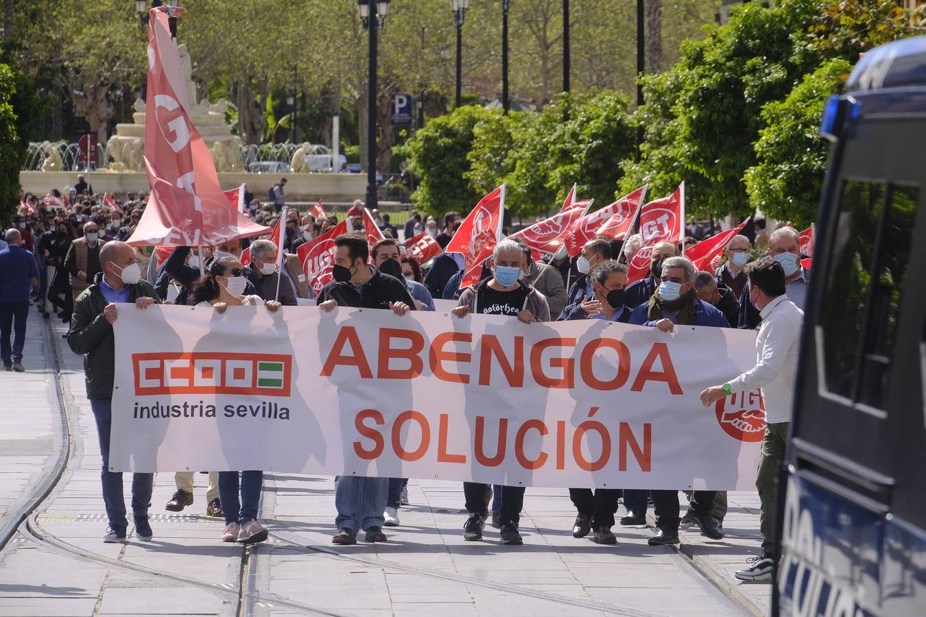 Fotogalería: Los trabajadores de Abengoa se movilizan por su empleo