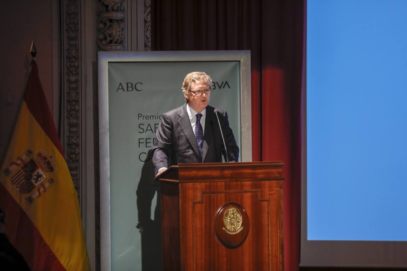 El presidente de Vocento, D. Ignacio Ybarra Aznar, durante la inauguración de los premios