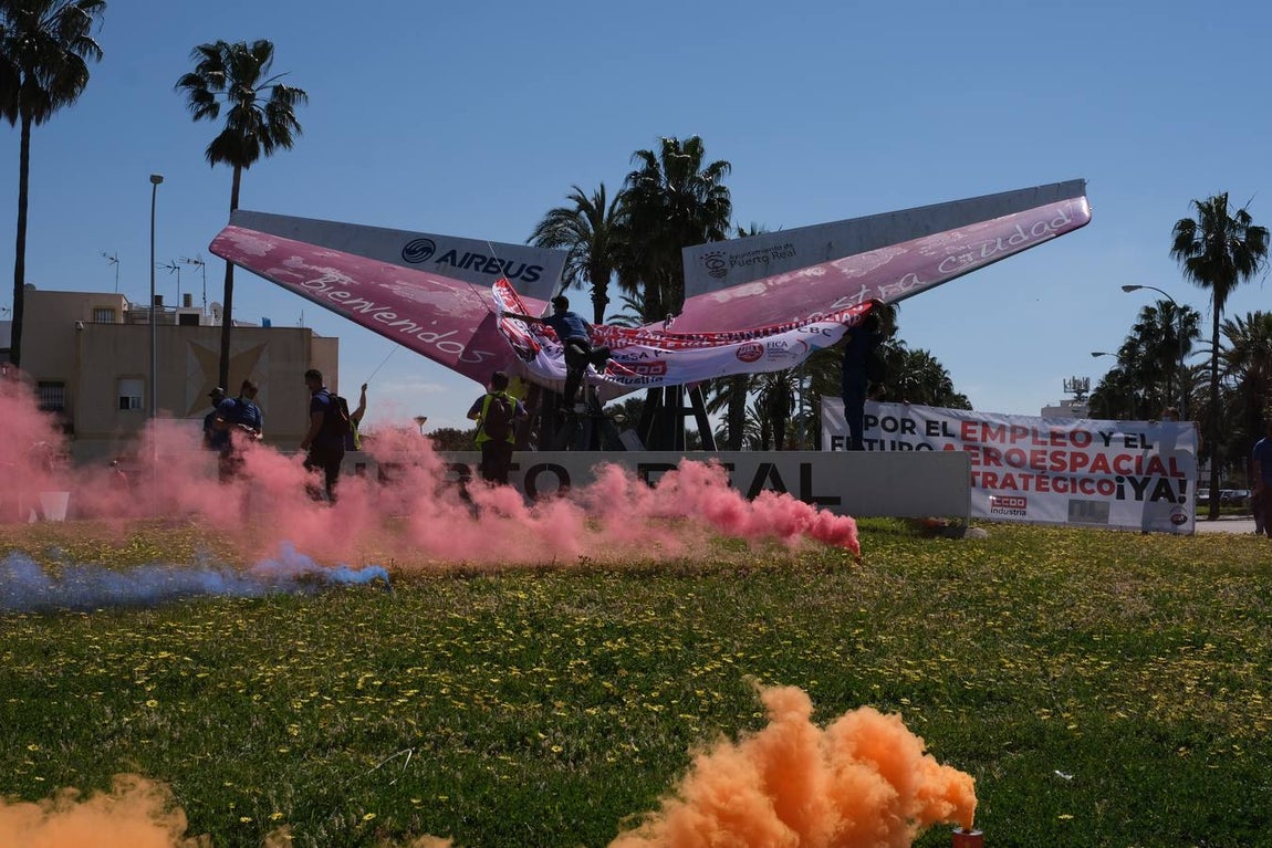 FOTOS: Manifestación de Airbus Puerto Real