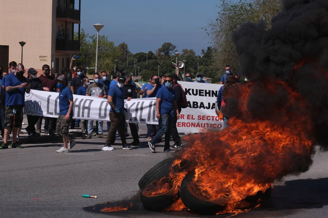FOTOS: Manifestación de Airbus Puerto Real