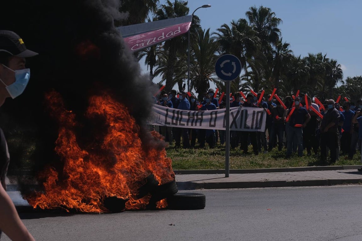 FOTOS: Manifestación de Airbus Puerto Real