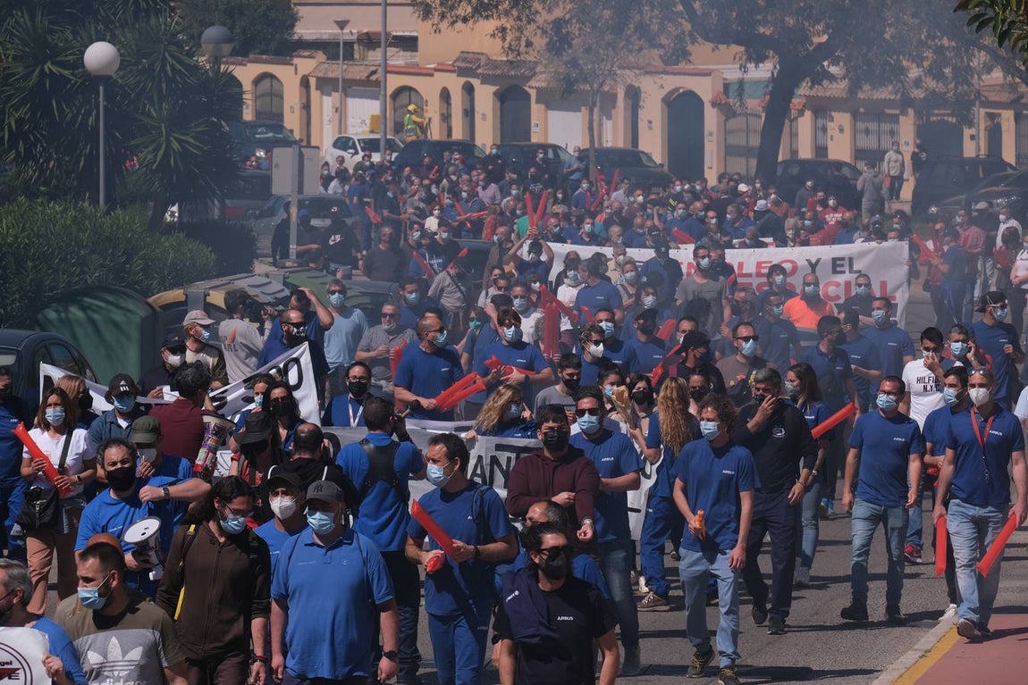 FOTOS: Manifestación de Airbus Puerto Real