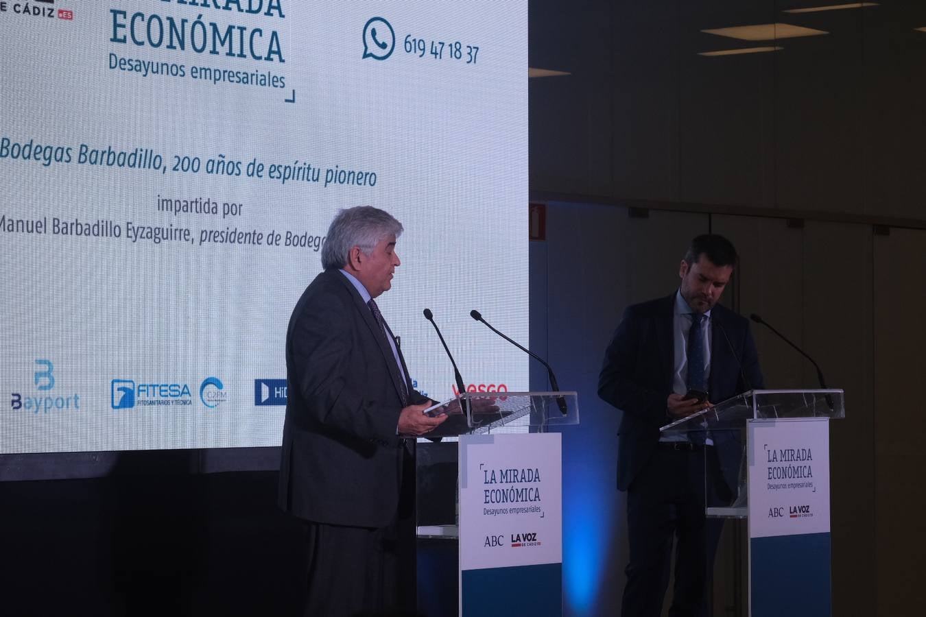 FOTOS: Conferencia &#039;Bodegas Barbadillo, 200 años de espíritu pionero&#039;, a cargo de Manuel Barbadillo Eyzaguirre