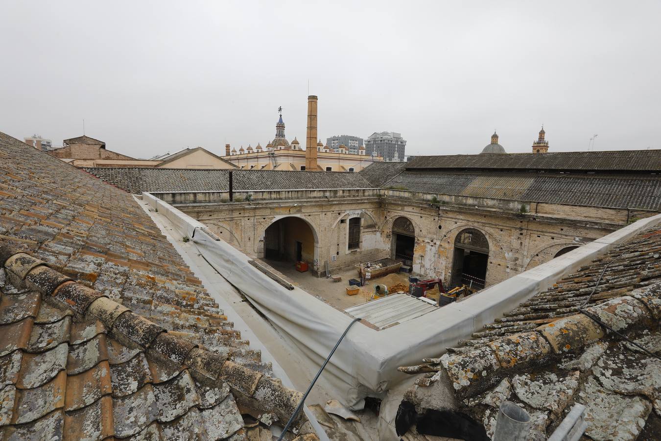 Techos de la Fábrica de Artillería de Sevilla