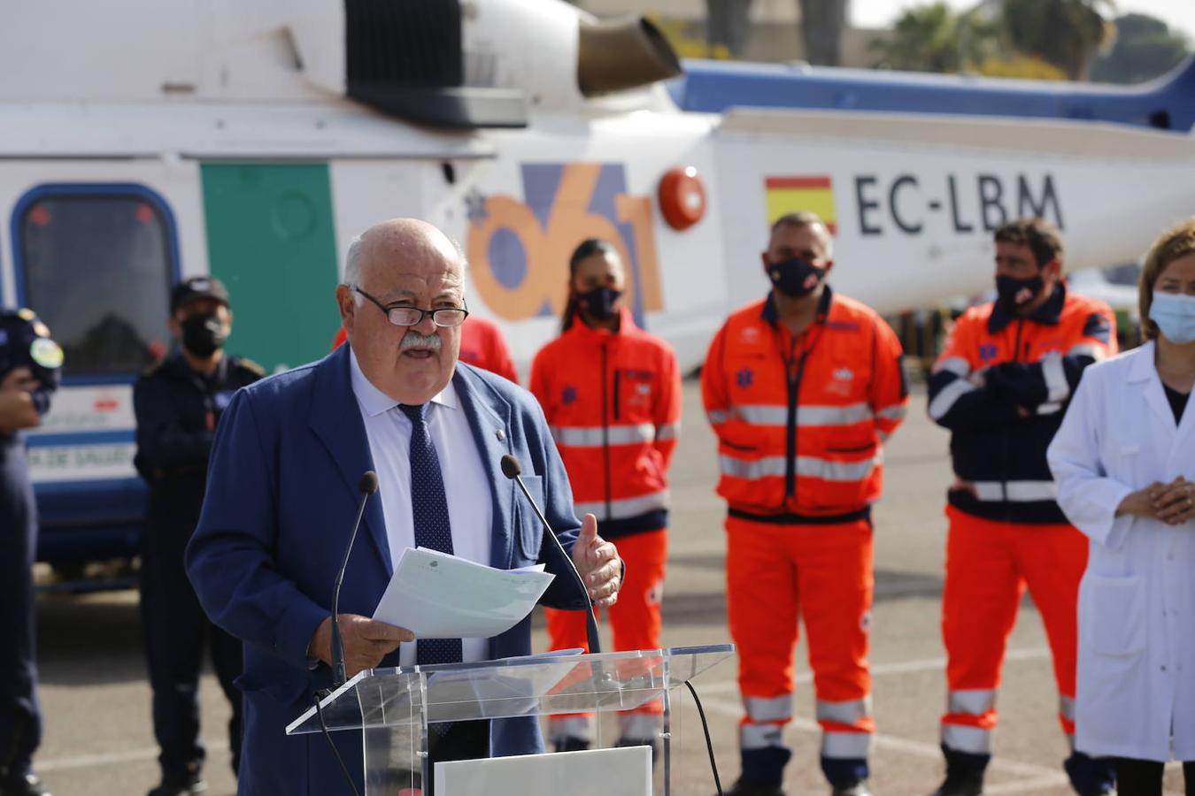 La presentación en Córdoba de los helicópteros del 061, en imágenes