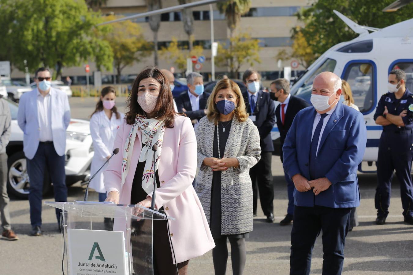 La presentación en Córdoba de los helicópteros del 061, en imágenes