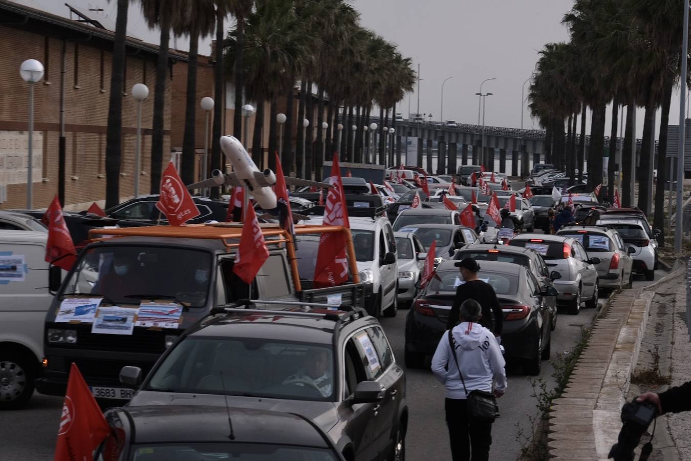 FOTOS: Airbus colapsa Cádiz con sus protestas