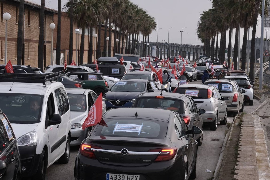 FOTOS: Airbus colapsa Cádiz con sus protestas
