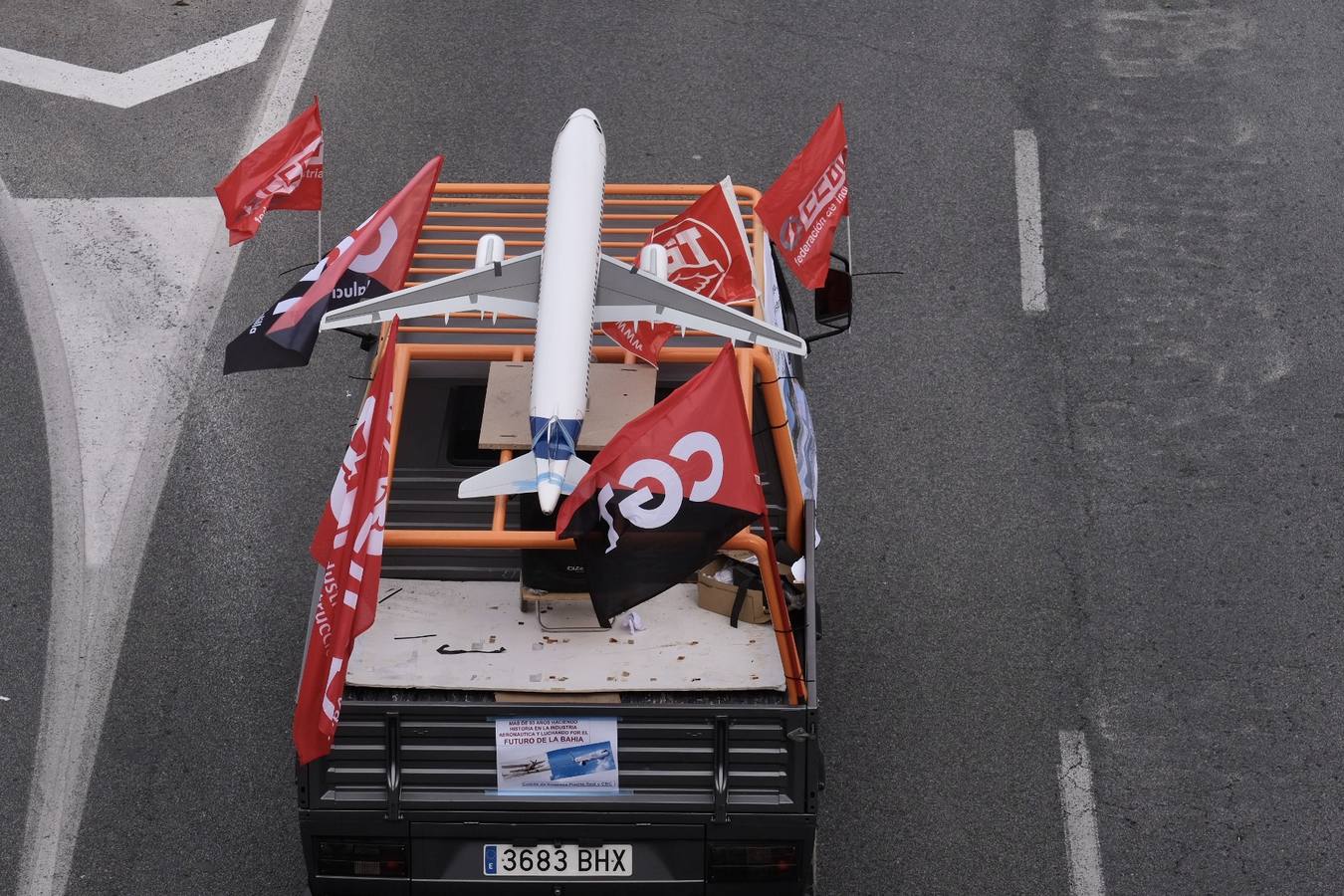 FOTOS: Airbus colapsa Cádiz con sus protestas