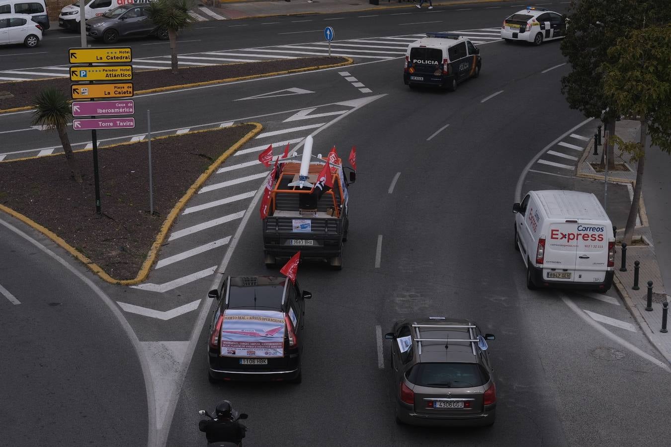 FOTOS: Airbus colapsa Cádiz con sus protestas