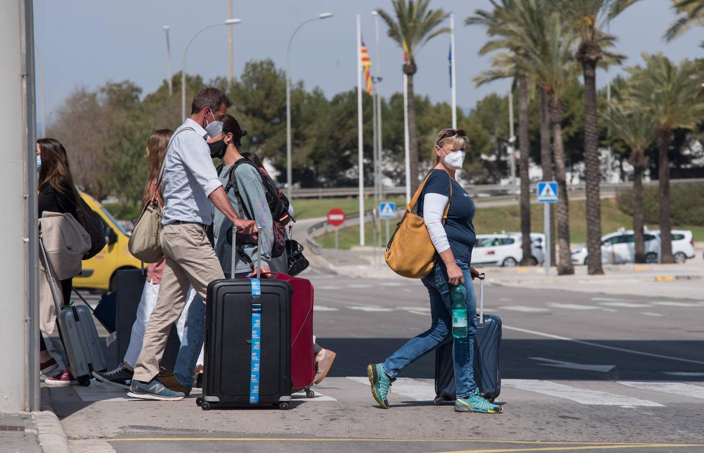 La llegada de turistas alemanes ha sido bienvenida en Palma de Mallorca. 