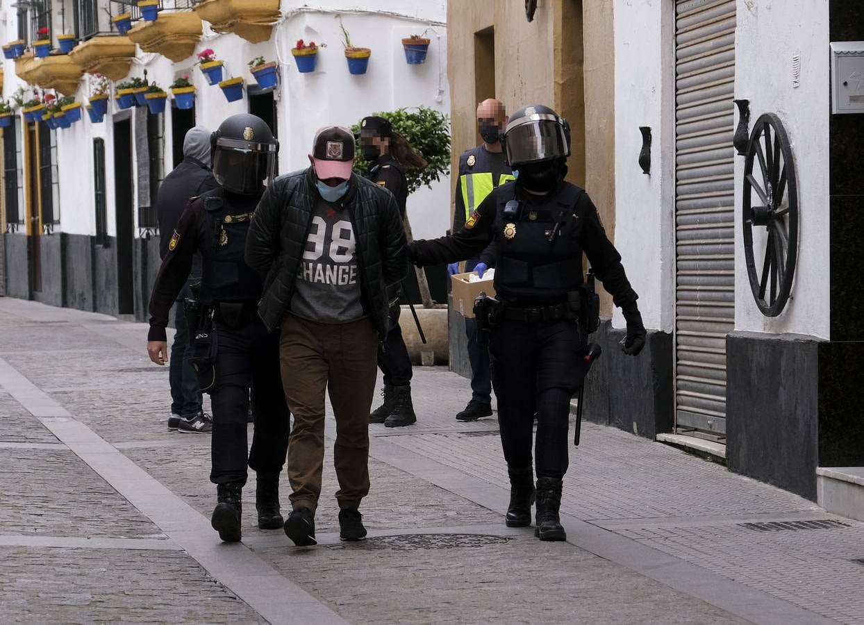 Operación contra el tráfico de drogas en La Viña