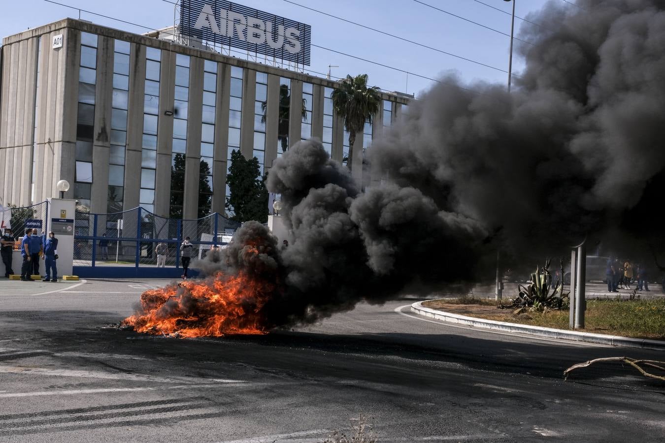 Fotos: nueva jornada de protestas en Airbus Puerto Real