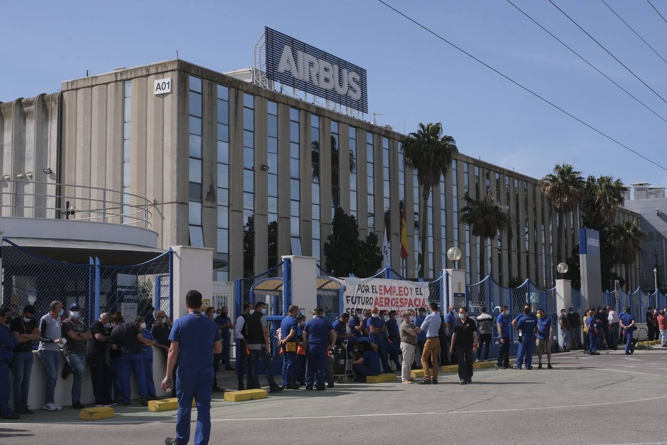 Fotos: nueva jornada de protestas en Airbus Puerto Real