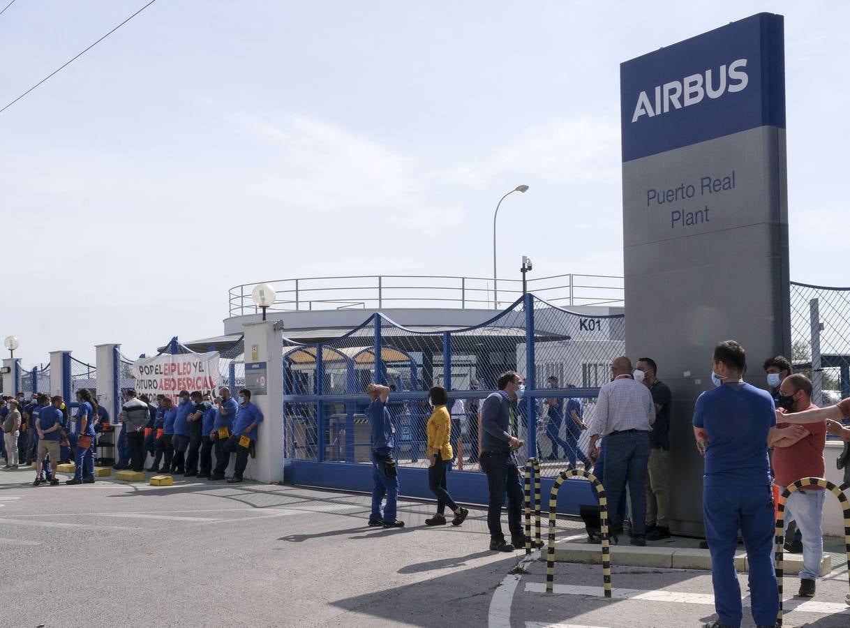 Fotos: nueva jornada de protestas en Airbus Puerto Real