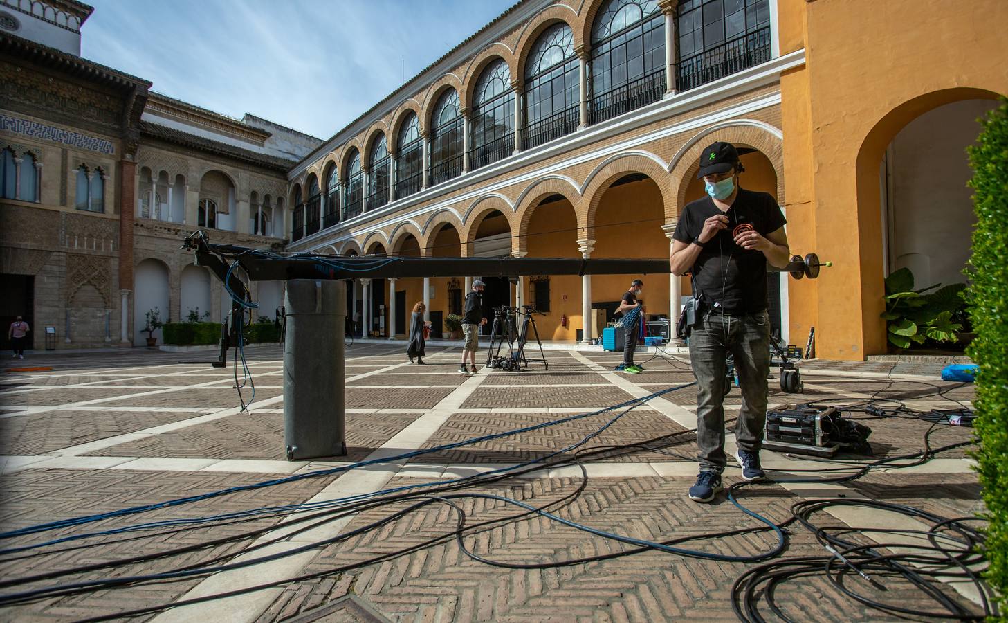 Grabación del programa MasterChef en los Reales Alcázares de Sevilla