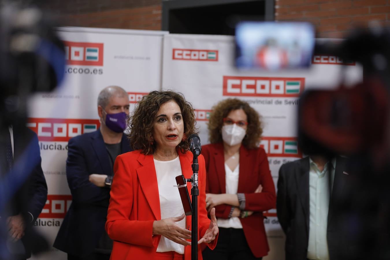 Inauguración de la nueva sede de CCOO en Sevilla